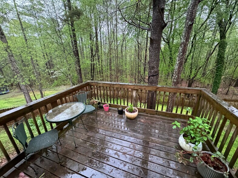 wooded view from deck - 4304 Bradley Dr