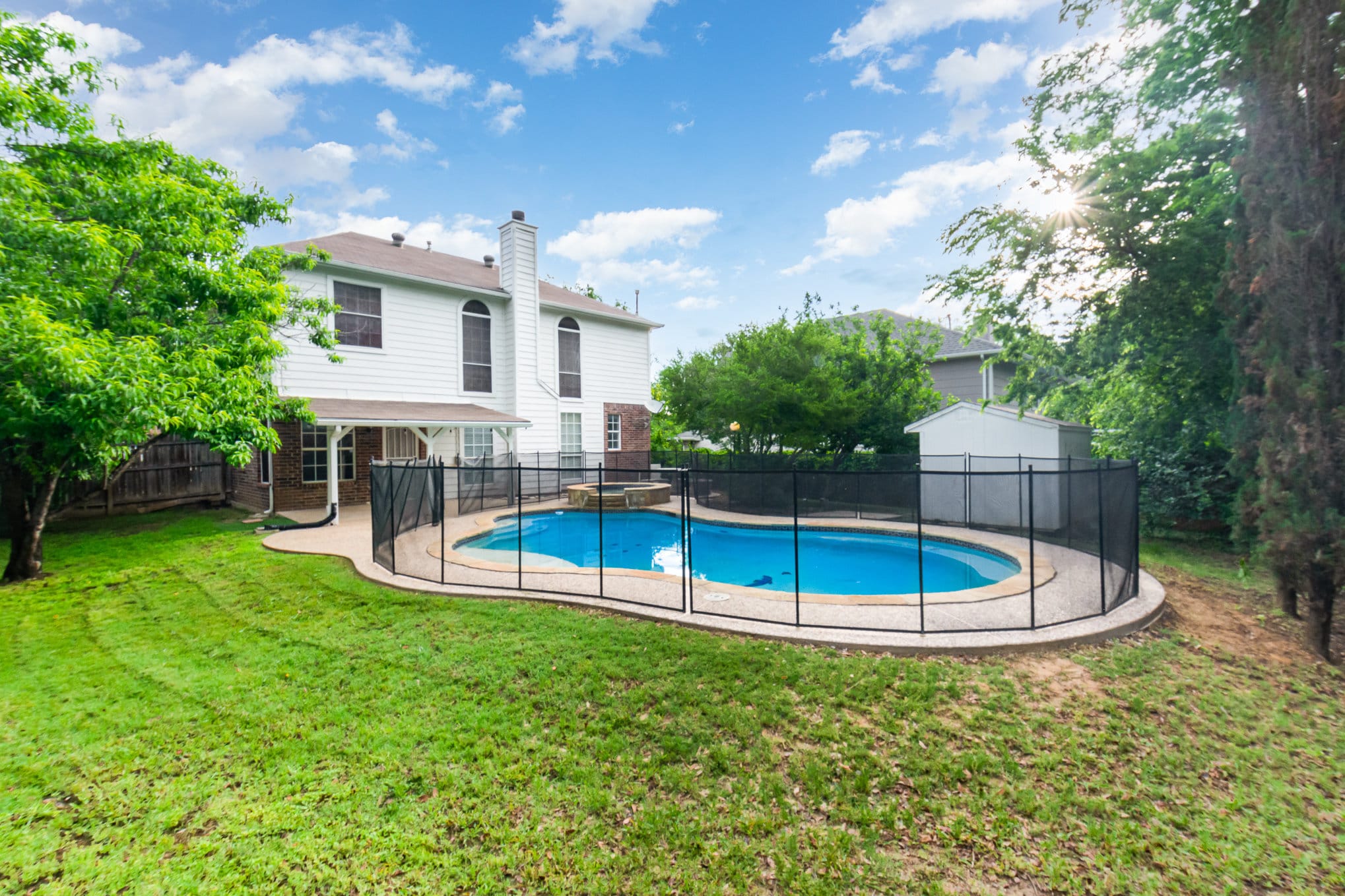 Backyard - 3607 Creekview Ct
