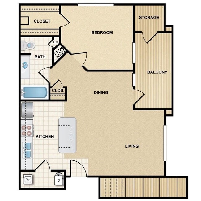 Floorplan - Crowne Chase Apartment Homes