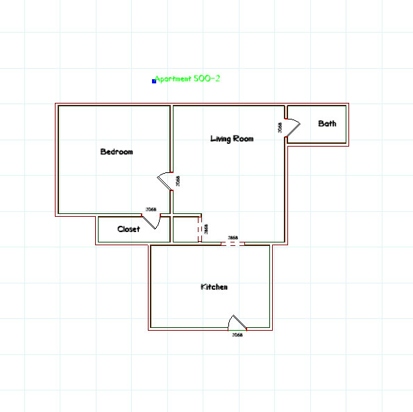 Apartment 2 Floorplan - 500 Euclid Avenue