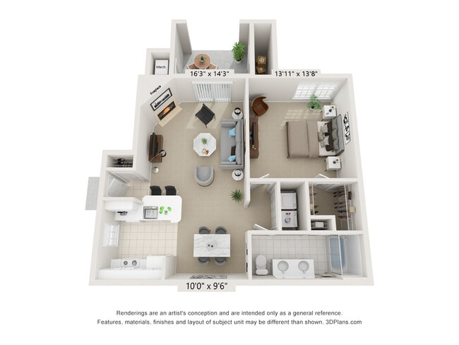 1 Bedroom 1 Bath 1st floor - Lakeview Park