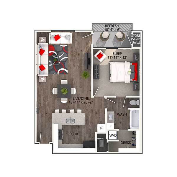 Floorplan - Reatta Ranch Apartments