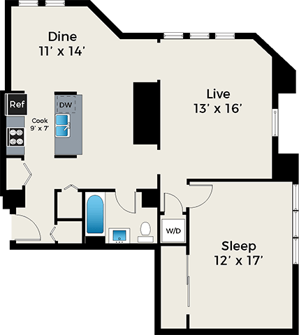 Floorplan - Park Fullerton by Reside