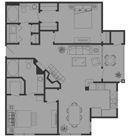 Floorplan - Tuscany Gate Apartments