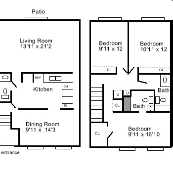 3BR/2BA - Chateau De Ville