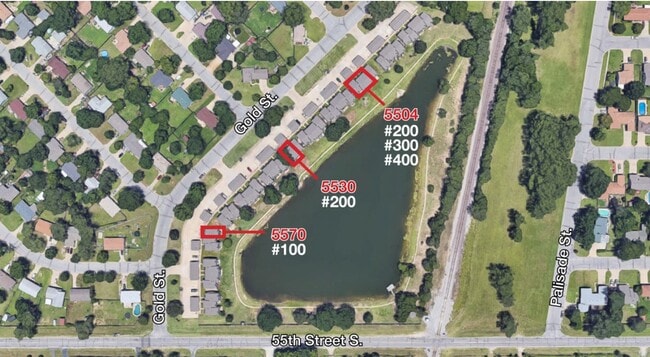 Aerial Photo - Gold Coast Townhomes 5 unit condo