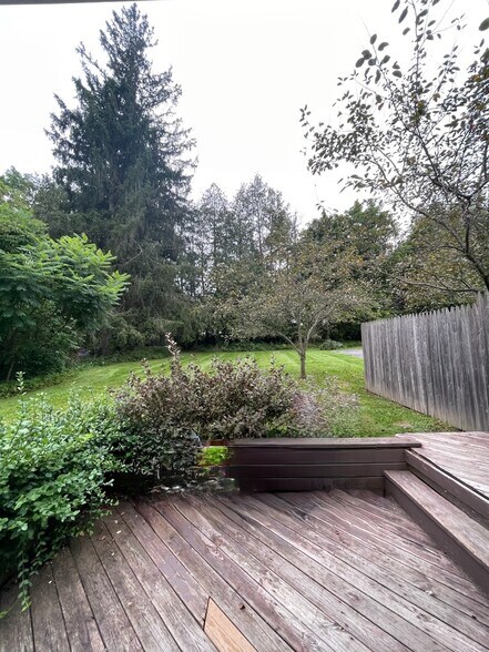 Private deck and shared large backyard - 13 Center St
