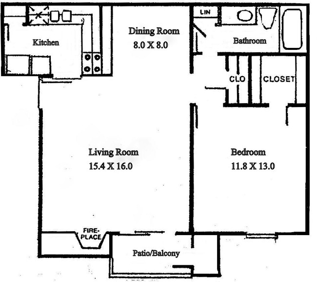 LARGE 1BR/1BA - Dogwood Garden Apartments