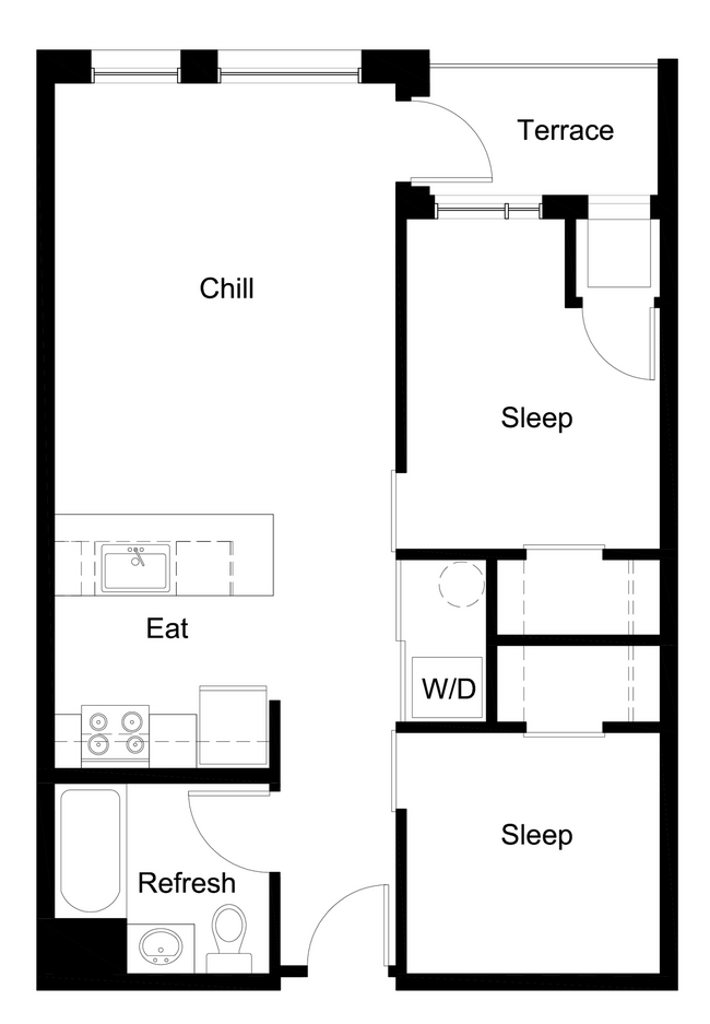 Floorplan - Outfield Ball Park Lofts