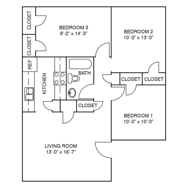 Floorplan - Sunlight Manor Apartments