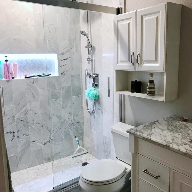 Newly remodelded luxurious master bath - 14417 Tiffer Ln