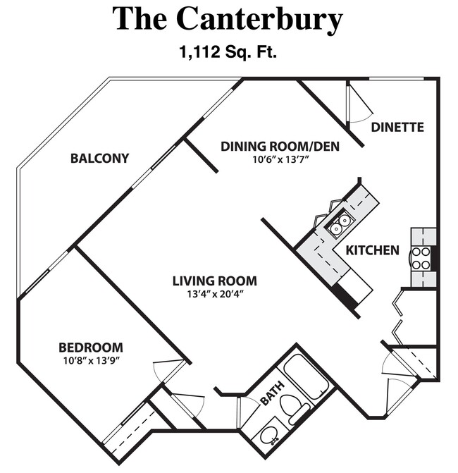 Floorplan - Toledo Largest Senior Luxury Apartments