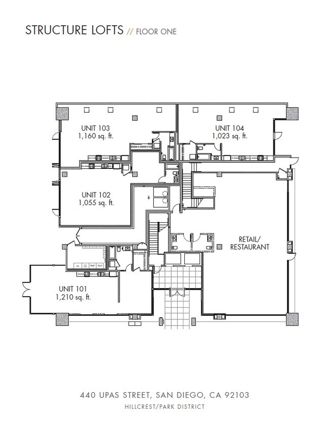1st Floor Plan - Structure Lofts