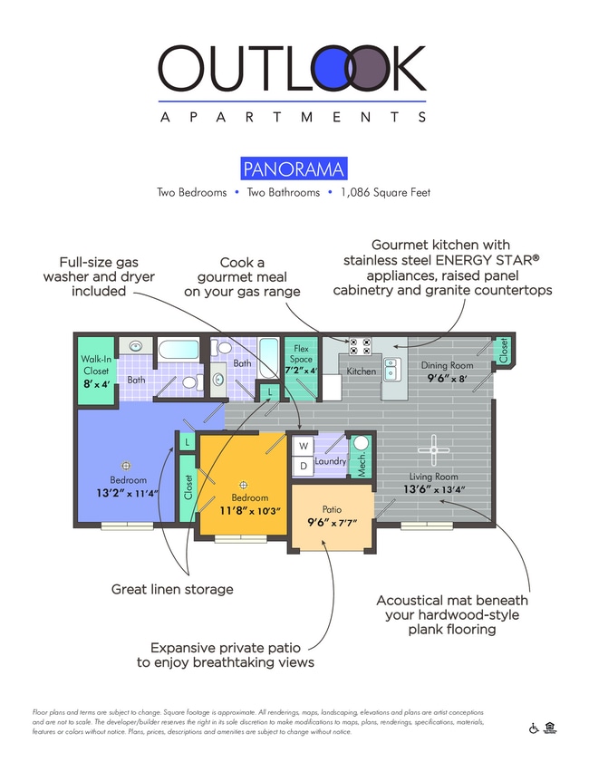 Floorplan - Outlook Apartments