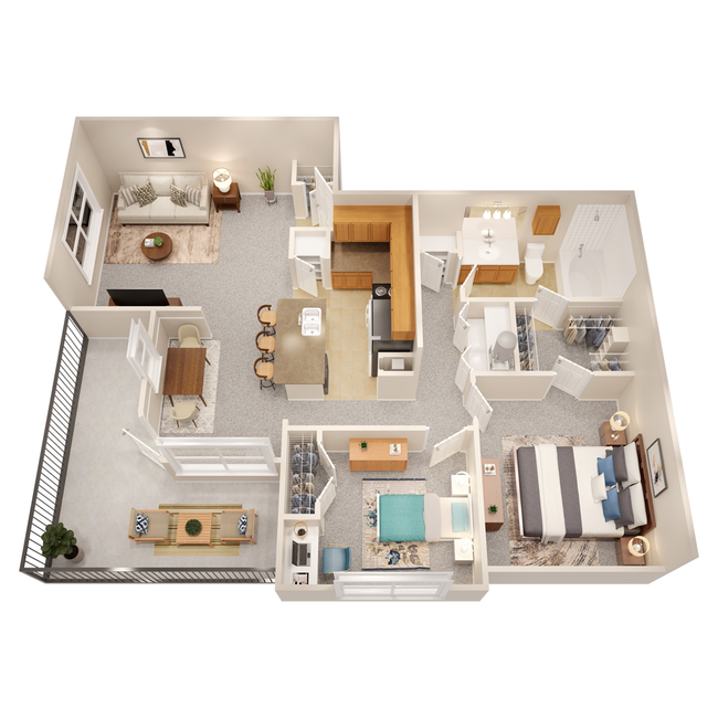 Floorplan - The Fountains of Conroe Apartment Homes