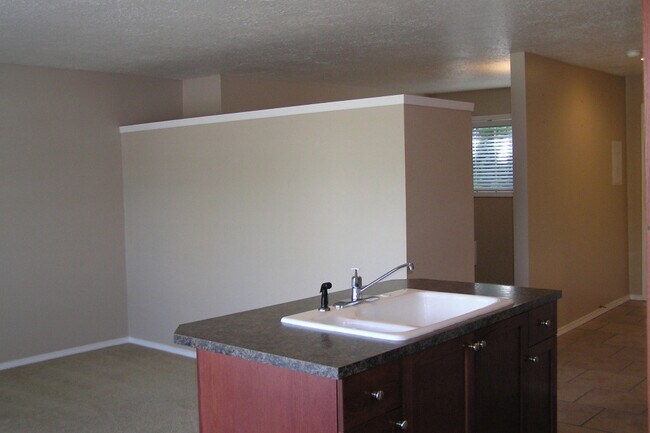 Kitchen Island/Living Area - Curtis Hale Apartments