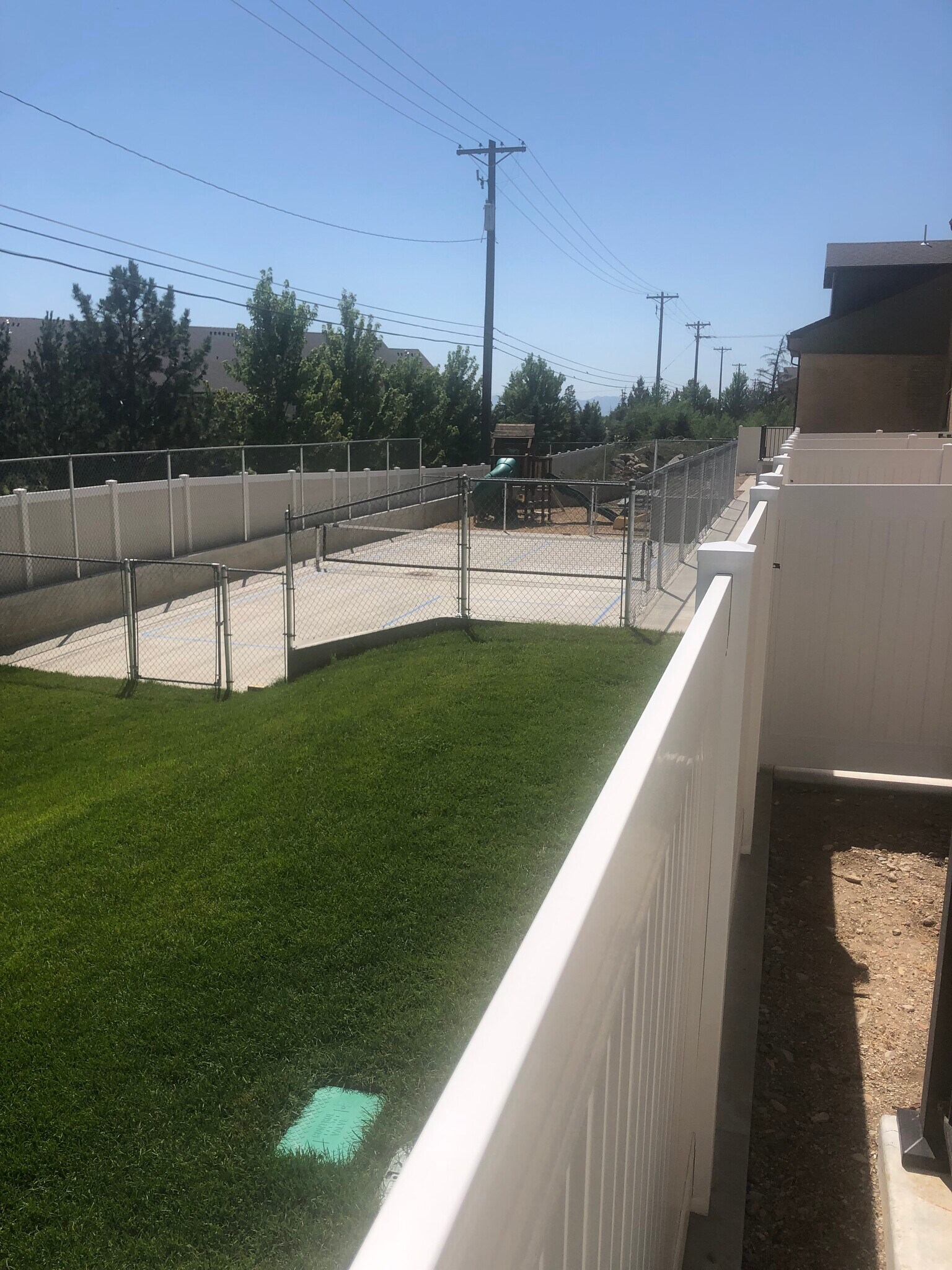 back yard, pickle ball court - 454 E 850 S