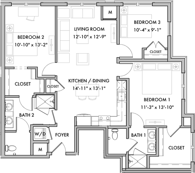 Floorplan - Melford Mansions