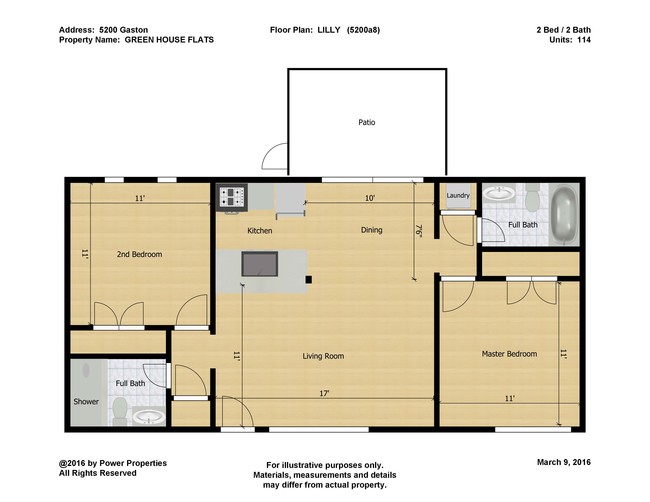 Floorplan - Greenhouse Flats