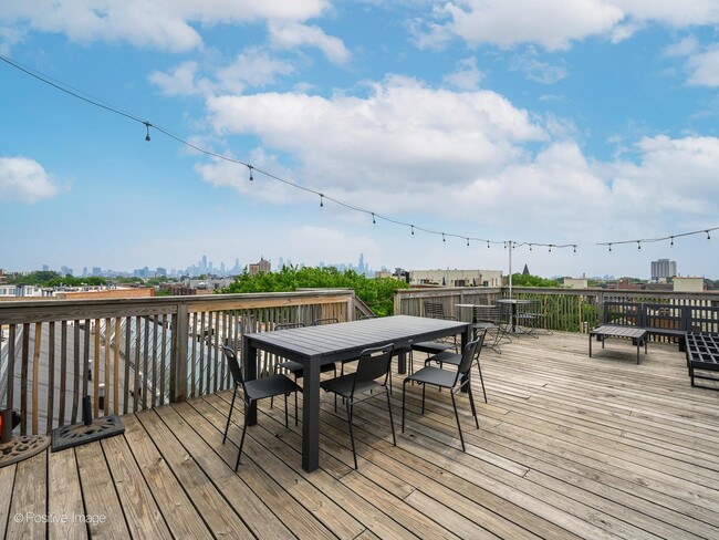 Rooftop Deck - w/ Grill + Furniture - 2300 W Wabansia Ave