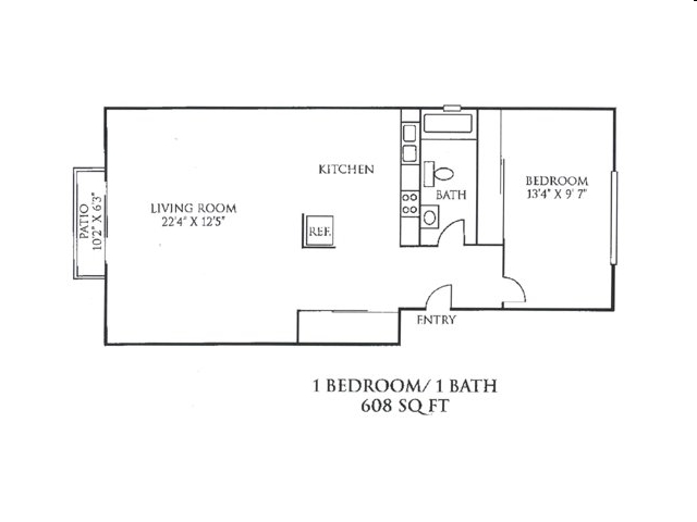 1BR/1BA - Villa d'Shirl-Lee Apartments