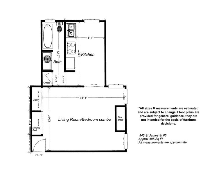 Floorplan - 943 Saint James St