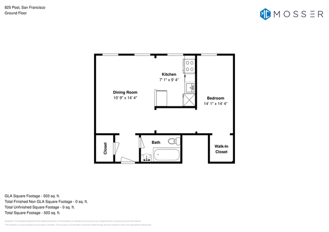 Floorplan - 825 Post St.