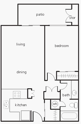 1BR/1BA - Portola Senior Apartments
