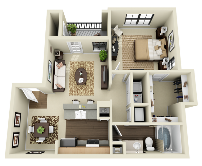 Floorplan - Mission at La Villita Apartments