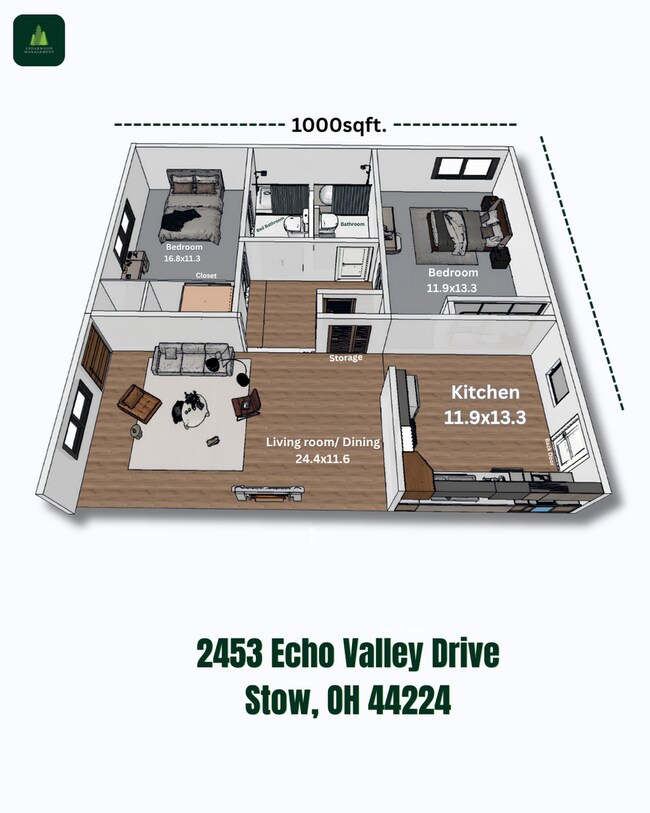 Building Photo - 2-Bedroom Townhouse in Stow, OH – Offering the perfect blend of comfort, convenience, and modern ...