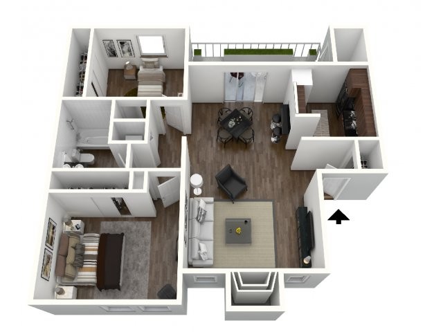 Floorplan - Bent Oaks Apartments