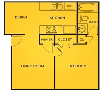 1BR/1BA - Stadium Square