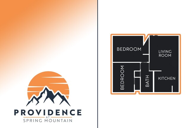 ProvidenceSpringMountain_FloorPlan_TwoBedroom_OneBath - Providence at Spring Mountain