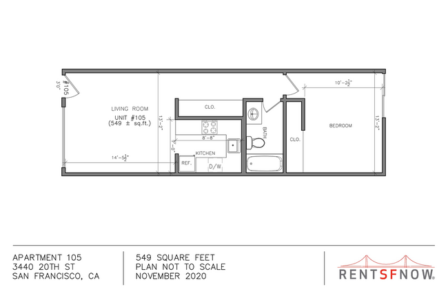 Floorplan - 3440 20th Street