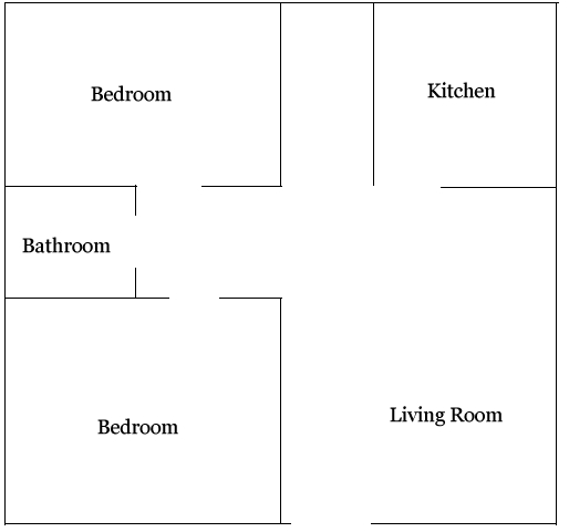 2BR/1BA - Deerbrook Estates