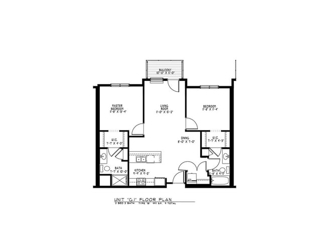 Floorplan - Silver Creek Apartments