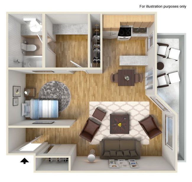 Floorplan - Oak Creek Apartments