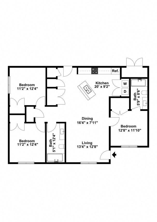 Floorplan - Logan Gateway Apartments