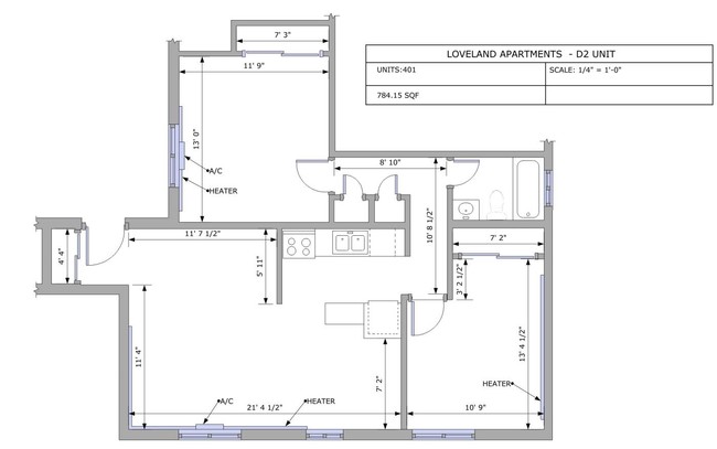 Da Vinci (D2) - Loveland Apartments & Suites