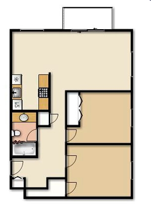 2BR/1BA - Evergreen Pointe