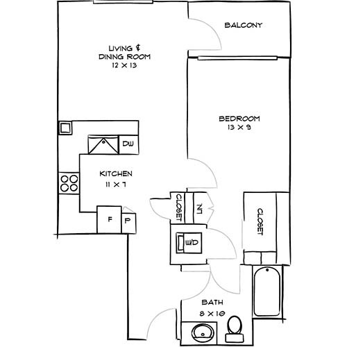 Floorplan - Indigo Apartments