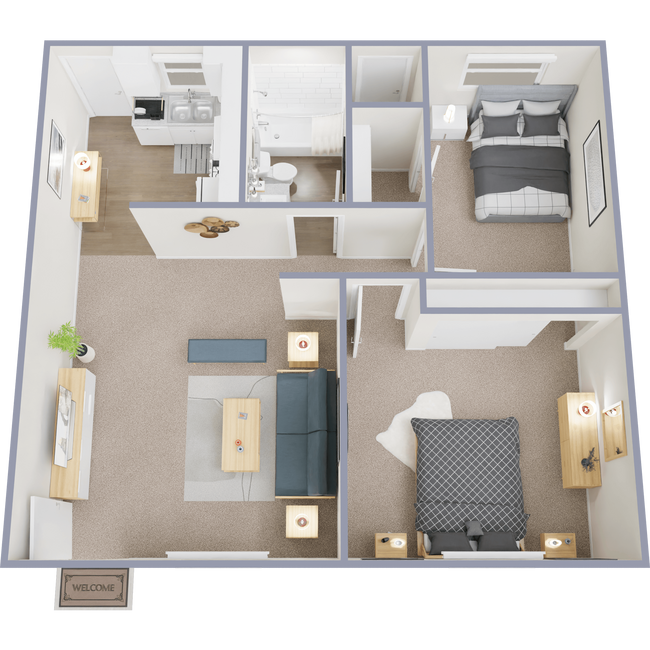 Floorplan - Country Club Apartments