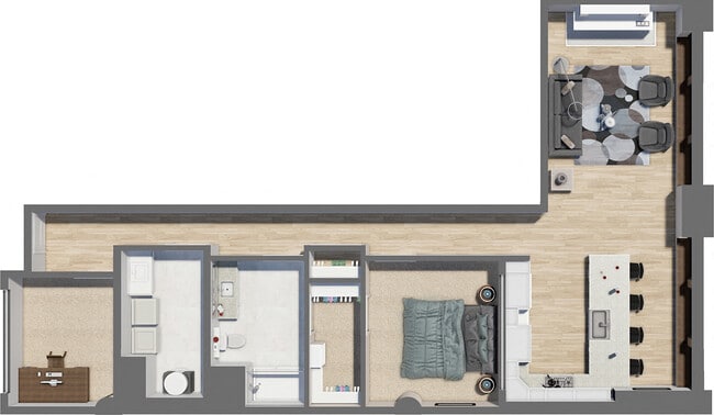 Floorplan - Residences at Halle