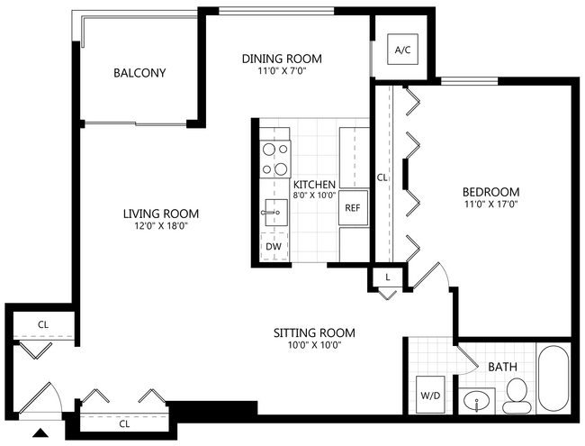 Floorplan - PeachTree of McLean