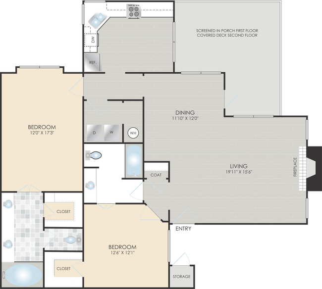 Floorplan - Park Place Apartments
