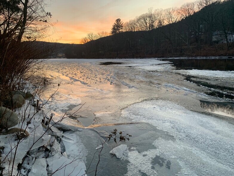 river in winter - 104 Main St