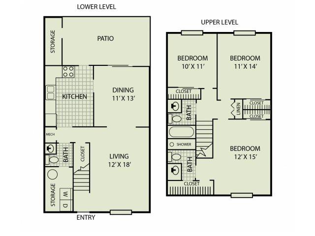 Floorplan - Sherwood Station Apartments