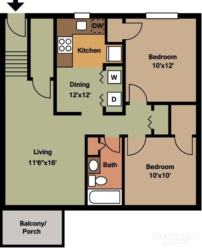 2BR/2BA - Parkville Place Apartments