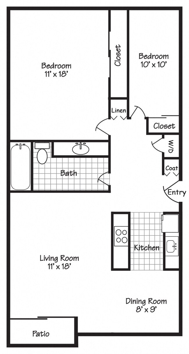 Floorplan - Forest Ridge Apartments
