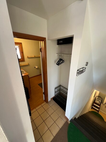 top of stairs: bath to the right, bedroom in front, and living room to the left - 39 Burling St